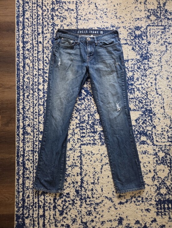 Guess Other - Guess Men's Slim Straight Faded Blue Denim Jeans